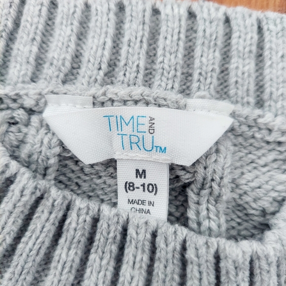 Time and True Gray Sweater Size M - Picture 8 of 9